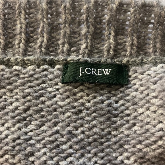 J.Crew Gray Silver Knitted Button Down Pockets Cardigan - Picture 7 of 8